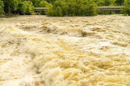 flooded river